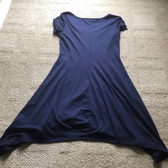 🌷Short Sleeve Navy Dress - Picture 2 of 2